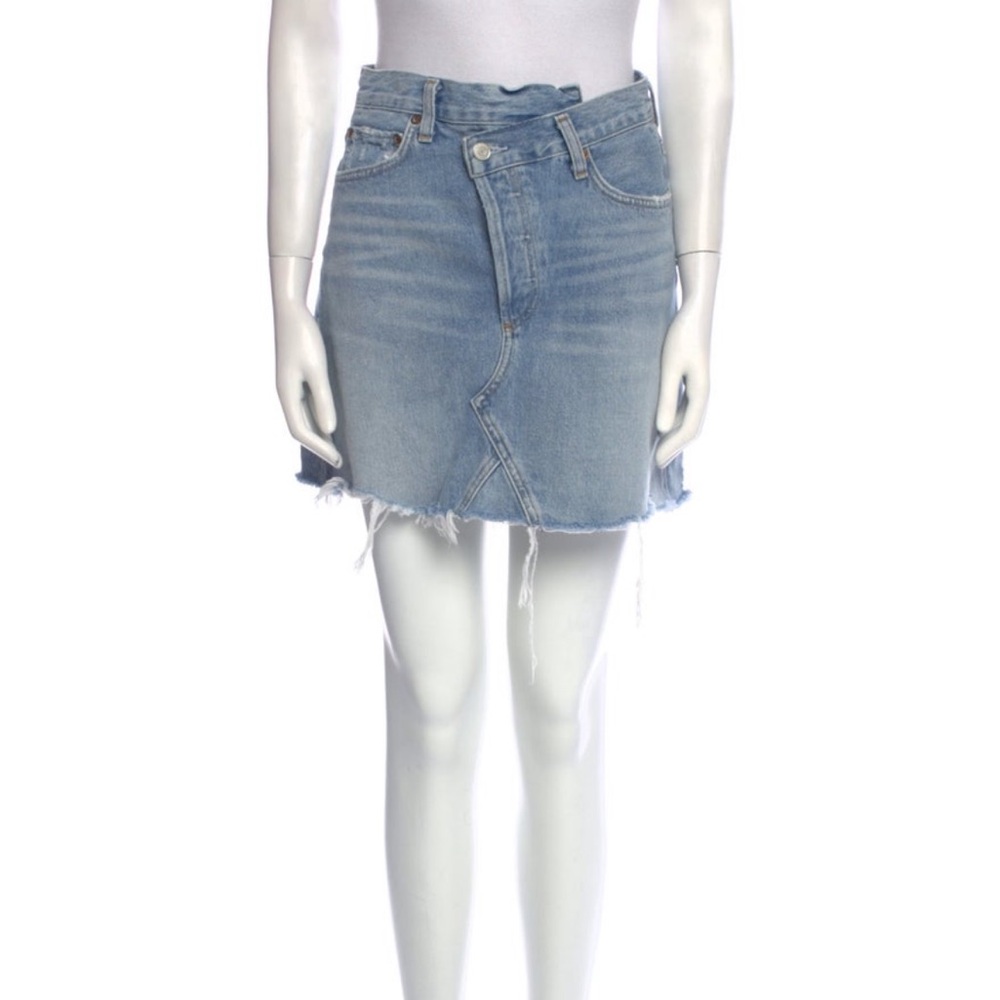 Denim mini skirt